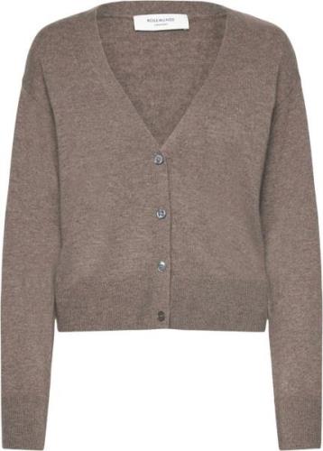 Rosemunde Rovatia Cardigan Kvinde Brown Grey Mel Cardigans Str L - Cas...