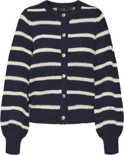 Vero Moda Vmamazing LS Oneck Cardigan BOO Kvinde Navy Blazer/w. Birch ...