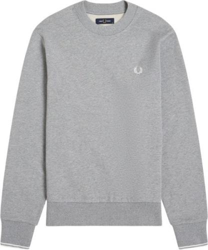 Fred Perry M7535 Mand Steel Marl Sweatshirts Str L - hos Magasin