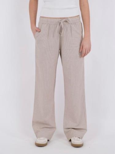 Neo Noir Sonar Mini Stripe Pants Kvinde Sand/strib Bukser Med Brede Be...