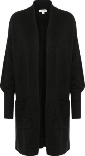 Soaked in Luxury Slelta Plain Cardigan LS Kvinde Black Cardigans Regul...