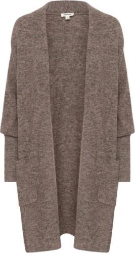 Soaked in Luxury Slelta Plain Cardigan LS Kvinde Brindle Melange Cardi...