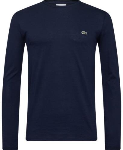 Lacoste Teeshirt Mand Blå Langærmede T-shirts Str L - hos Magasin