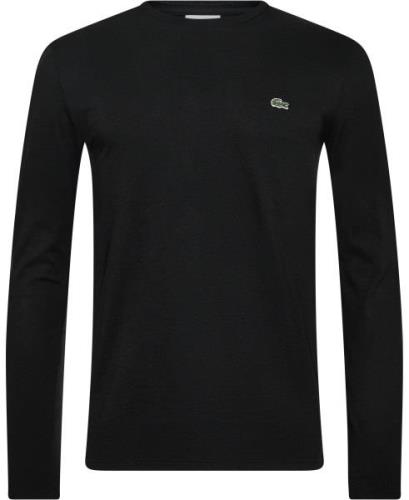 Lacoste Teeshirt Mand Sort Langærmede T-shirts Str L - hos Magasin