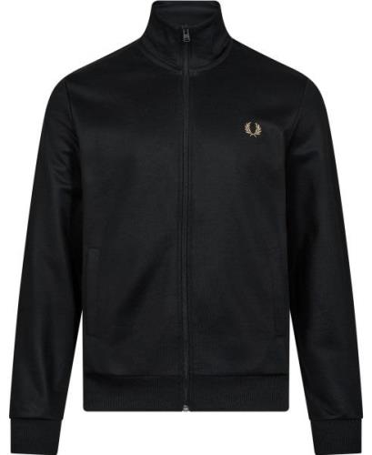 Fred Perry J6000 Mand Black/mtalicgold Sweatshirts Str L - Bomuld hos ...