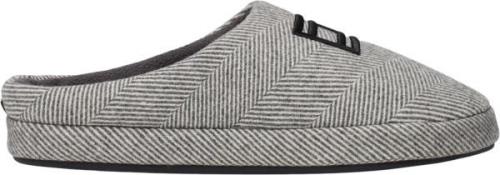 Tommy Hilfiger Flag Herringbone House Shoe Mand Dark Ash Hjemmesko Str...