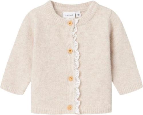 Name It Nbfrikimmi LS Knit Card Str 68 - Summer Sand Cardigans hos Mag...