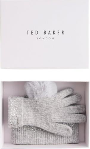 Ted Baker Keriis Rhinestone Knitted Hat and G ONE SIZE - Huer hos Maga...