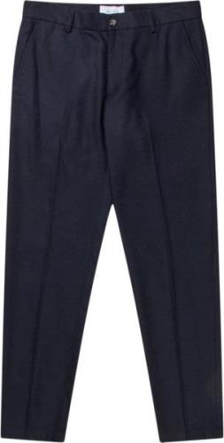 Les Deux Como Reg Wool Suit Pants Mand Dark Navy Melange Habitbukser R...