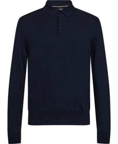 BOSS Gemellop Mand Dark Blue Sweaters Str L - hos Magasin