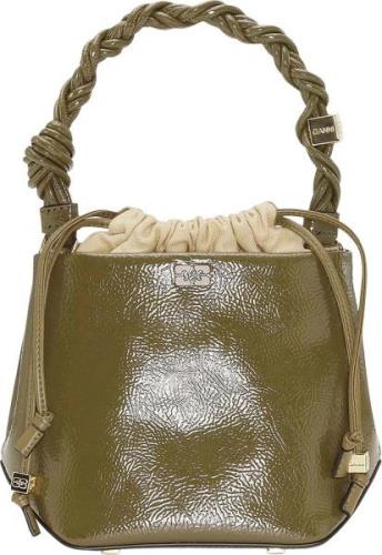 Ganni Ganni Bou Bucket Bag Patent One size - Skuldertasker hos Magasin