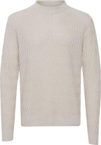 Casual Friday Cfkarl Cotton Linen Knit Mand Light Sand Sweaters Regula...