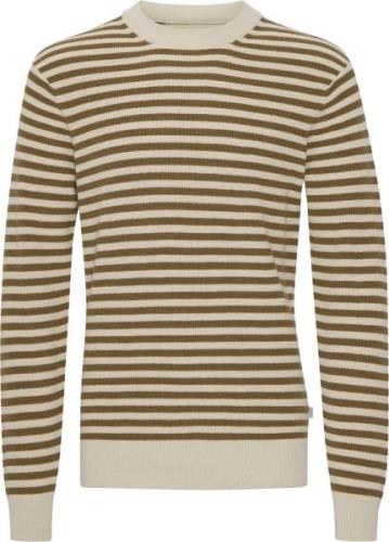 Casual Friday Cfkarl Striped Crew Neck Linen mix Mand Ermine Sweaters ...