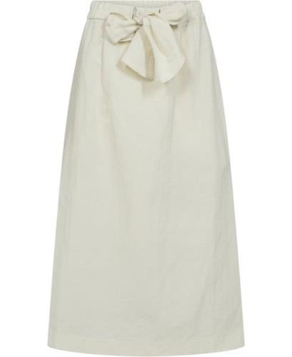 La Femme Rousse Wilma Skirt Kvinde Ivory Maxi Nederdele Str L - Bomuld...