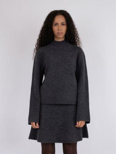 Neo Noir Kiara Knit Blouse Kvinde Grå Sweaters Str 40 - hos Magasin