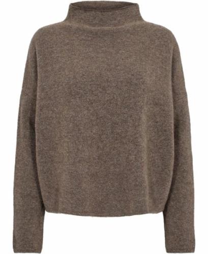 Filippa K Mika Yak Funnelneck Sweater Kvinde Taupe Sweaters Str L - ho...