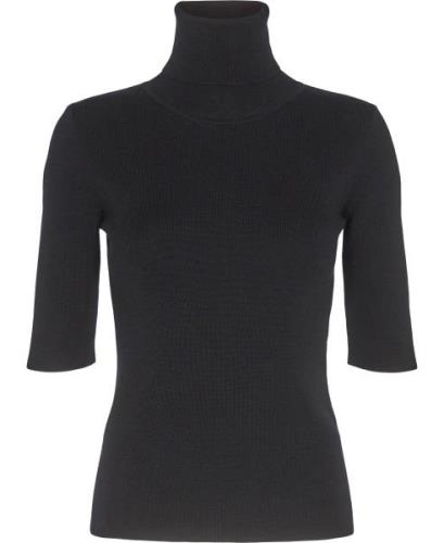 Filippa K Merino Elbow Sleeve Top Kvinde Navy Sweaters Str L Merino - ...