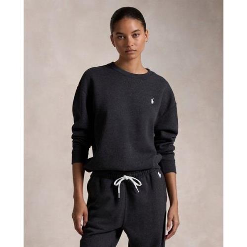 Polo Ralph Lauren Arctic Fleecelsl-sws Kvinde Black Marl Heather Sweat...