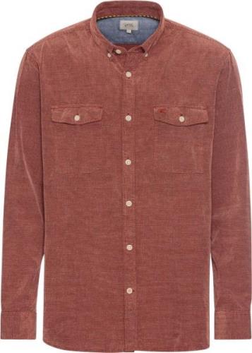 Camel Active Longsleeve Shirt Mand Brick Red Langærmede Skjorter Str L...