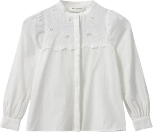 Sofie Schnoor Shirt Str 8 år / 128 cm - White Skjorter Bomuld hos Maga...