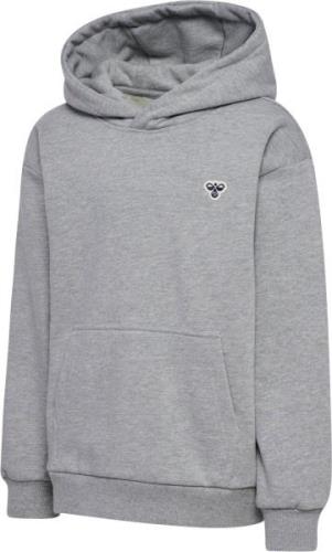 Hummel Hmljr Loose Hoodie BEE Str 10-16 - Grå Sweatshirts hos Magasin