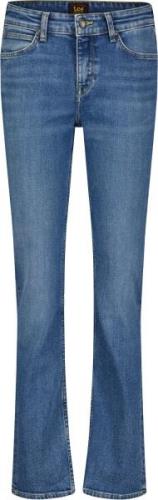 Lee Marion Straight Kvinde Blå Flared Jeans Straight Fit Str 27/31 - h...