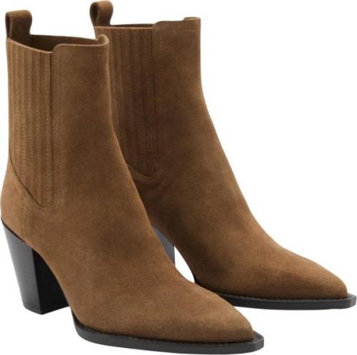 MANGO Ankle Boots. - Westy Kvinde 31 Ankelstøvler Str 39 - Læder hos M...