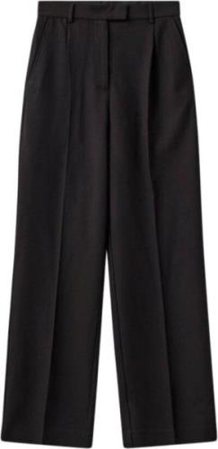 H2OFAGERHOLT Office Pants Kvinde Black Bukser Med Brede Ben Str L - Sp...