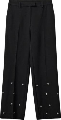 Sofie Schnoor Trousers Kvinde Black Bukser Med Brede Ben Classic Fit S...