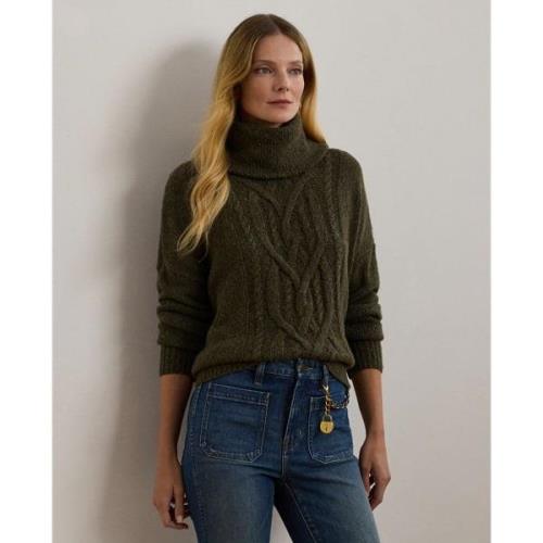 Lauren Ralph Lauren Crofter Ecols Sweater Kvinde Botanic Green Donegal...