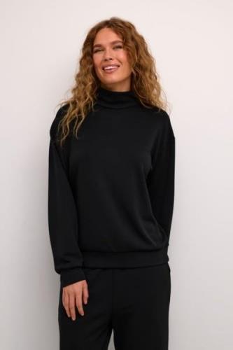 Kaffe Kaannika Sweatshirt Kvinde Black Deep Sweatshirts Str L - hos Ma...