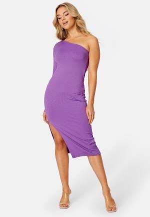 BUBBLEROOM Reya one shoulder dress Purple XS