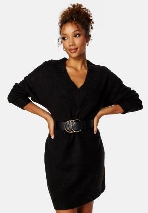 BUBBLEROOM Melisa knitted sweater dress Black XS