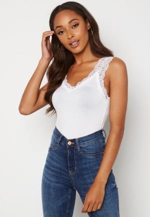 Pieces Barbera Lace Top Bright White L