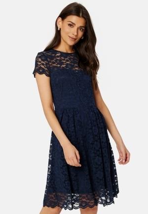 VILA Kalila Capsleeve Lace Dress Navy Blazer XXL