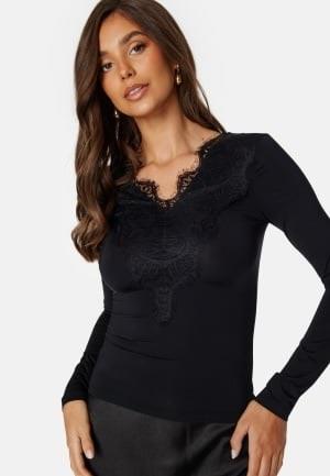 Pieces Ilu LS Top Black S