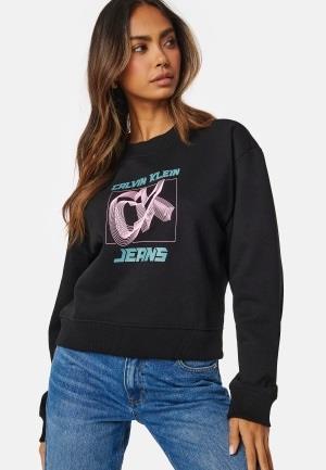 Calvin Klein Jeans Hyper Real CK Sweatshirt BEH Ck Black S