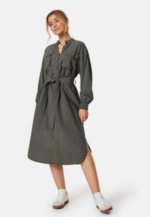 BUBBLEROOM Shaima Cargo Shirt Dress Khaki green L