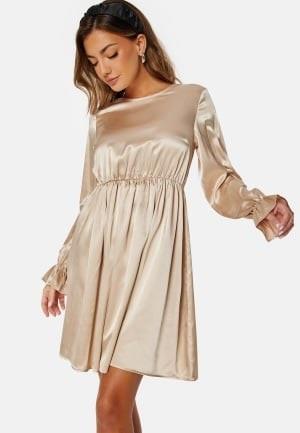 Pieces Slore LS O-Neck Dress Frosted Almond S