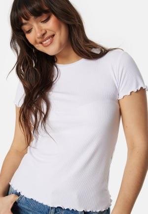 Pieces Pcnicca SS O-Neck top Bright White XS