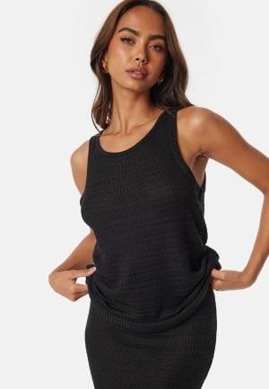 VILA Vimargot open O-Neck S/L knit top Black XL