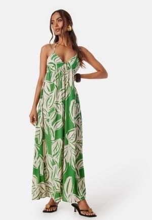 ONLY Onlalma life poly chole long dress Green/Patterned XL