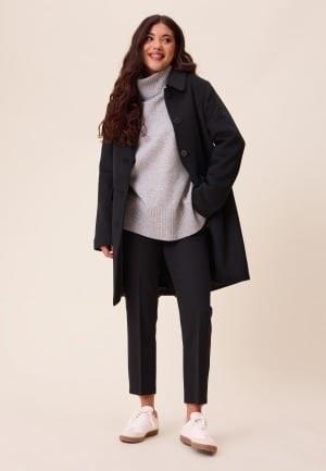 Happy Holly Straight Wool Blend Coat Black 32/34