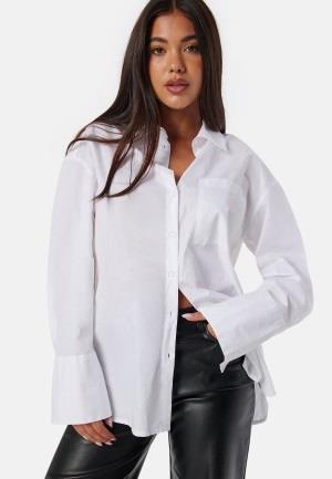 BUBBLEROOM Oversized Cotton Shirt White M