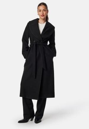 BUBBLEROOM Shawl Collar Coat Black XL