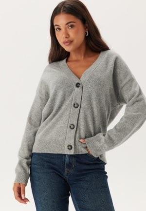 GANT Superfine Lambswool Cardigan Grey Melange XS