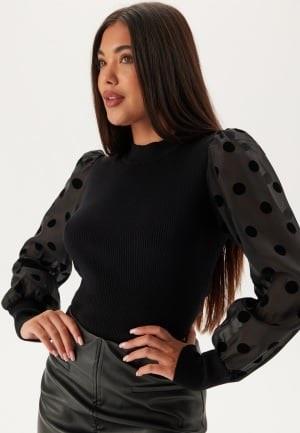 YAS Yasdotme Ls Knit Pullover Black L