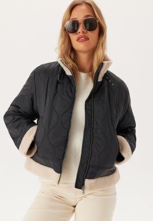 ONLY Onlvania Quilted Aviator Jacke Black/Moonbeam XL