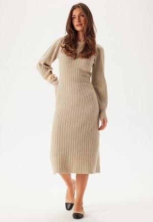 VILA Vijacia O-neck L/S RIB KNIT MI Natural Melange XS