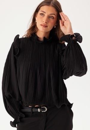 YAS Yasphilina Ls High Neck Top S. Black XL